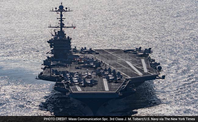 $67-Million US Fighter Jet Falls Off Aircraft Carrier Into Red Sea